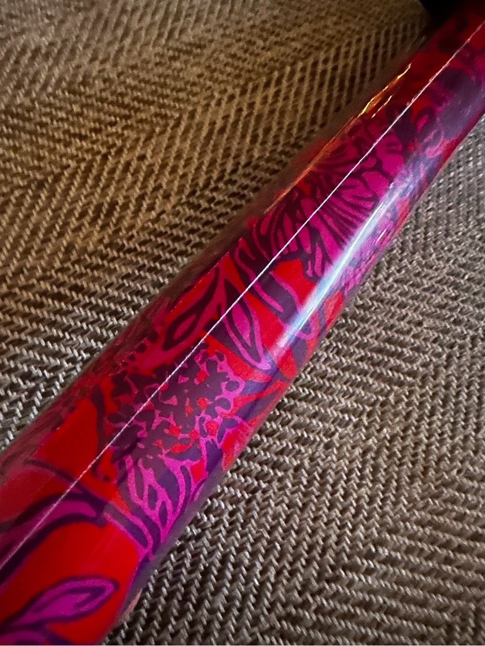 Lilly Pulitzer Pink & Red Floral Gift Wrap Roll